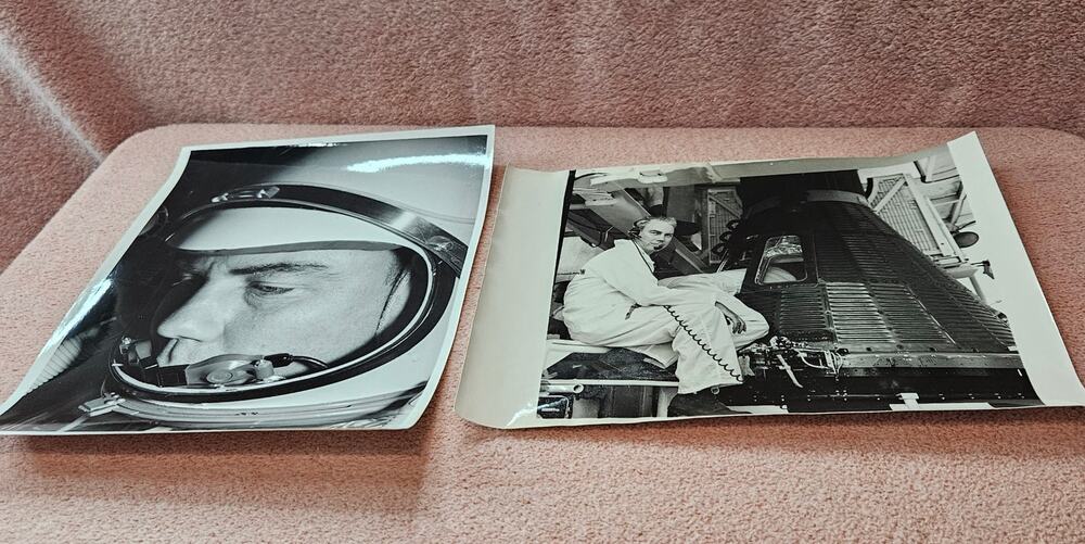 Vintage NASA Press Photographs of Dr. William K. Douglas (Set of 2)